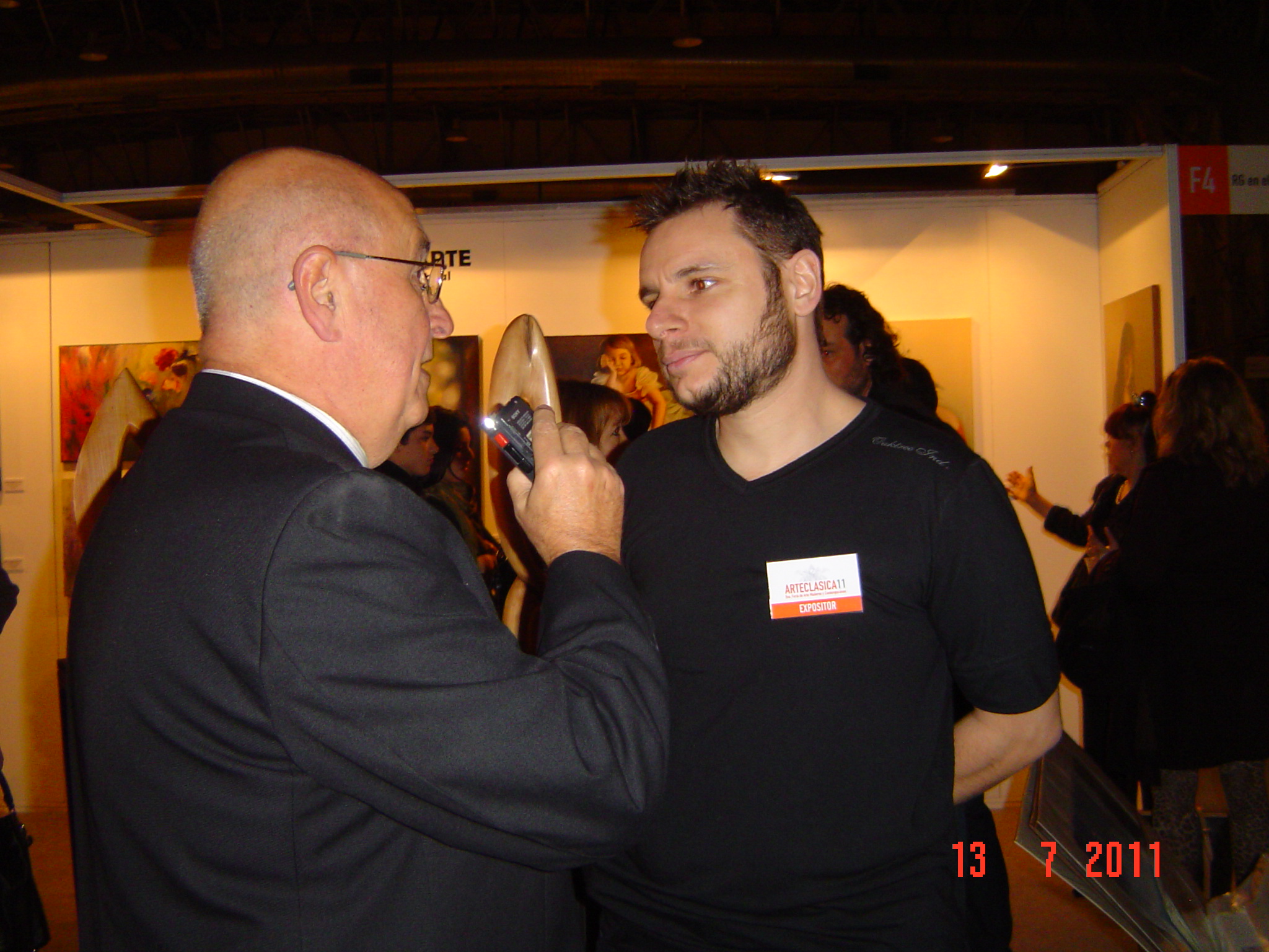 Martín Lopizzo trabajando en su taller